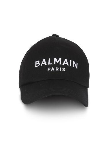 Cotton cap with Balmain Paris logo