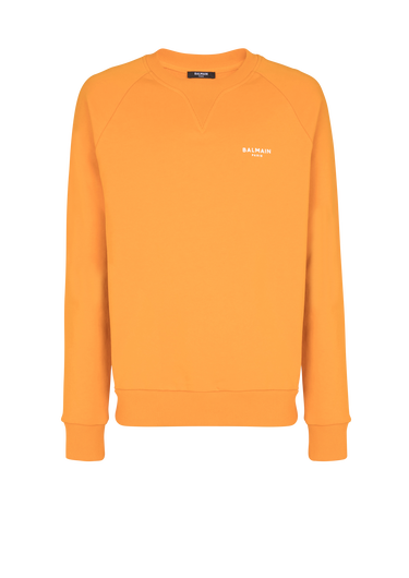 Balmain logo print sweatshirt in eco-responsible cotton